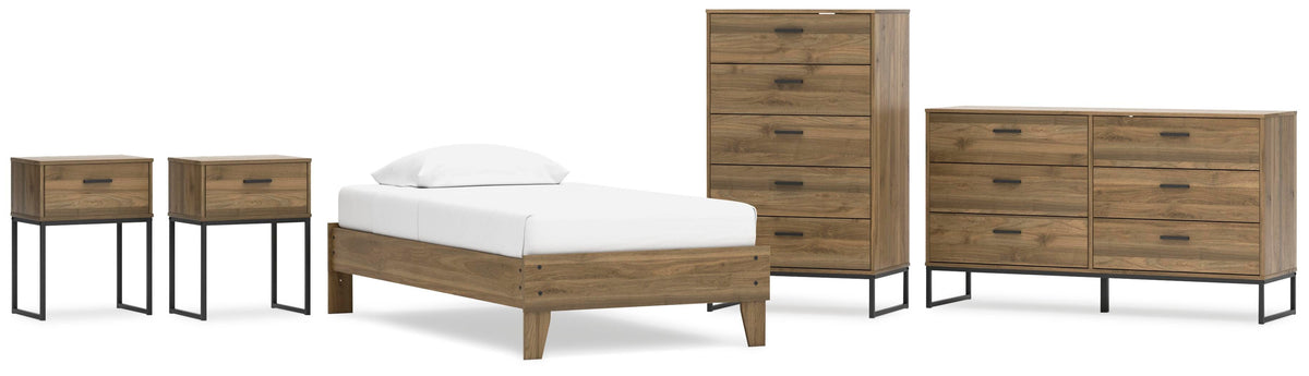 Deanlow Platform Bed, Dresser, Chest and 2 Nightstands