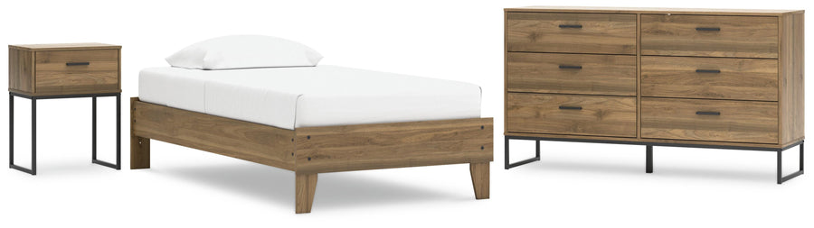 Deanlow Platform Bed, Dresser and Nightstand