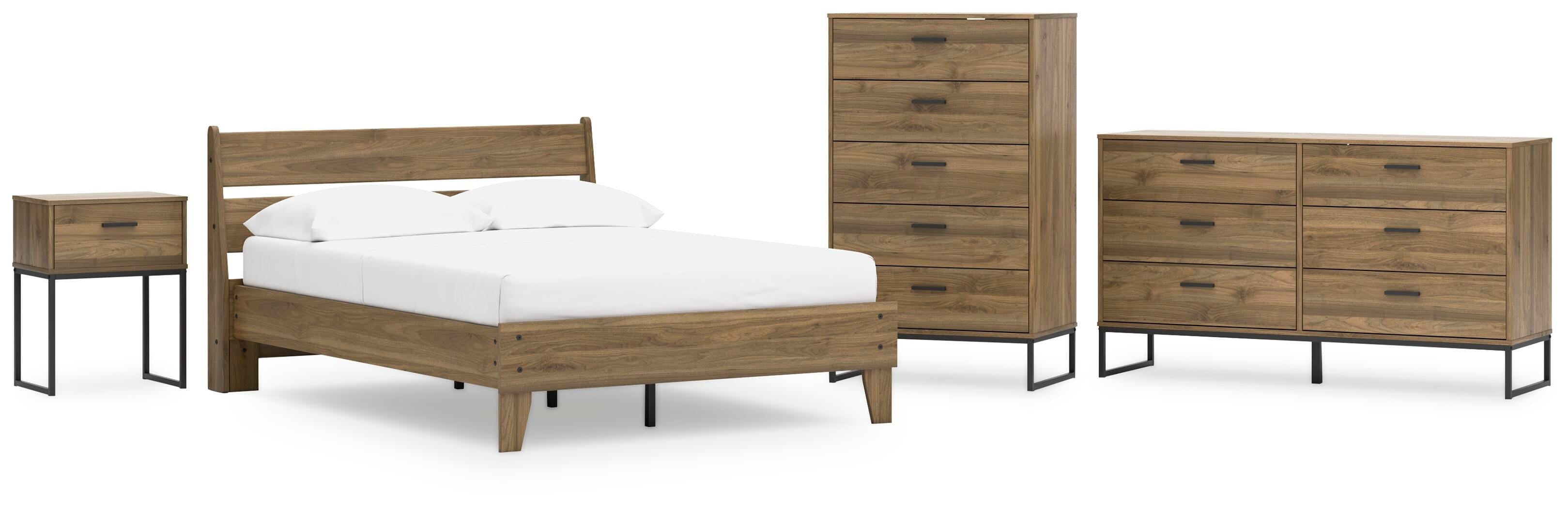 Deanlow Platform Panel Bed, Dresser, Chest and Nightstand