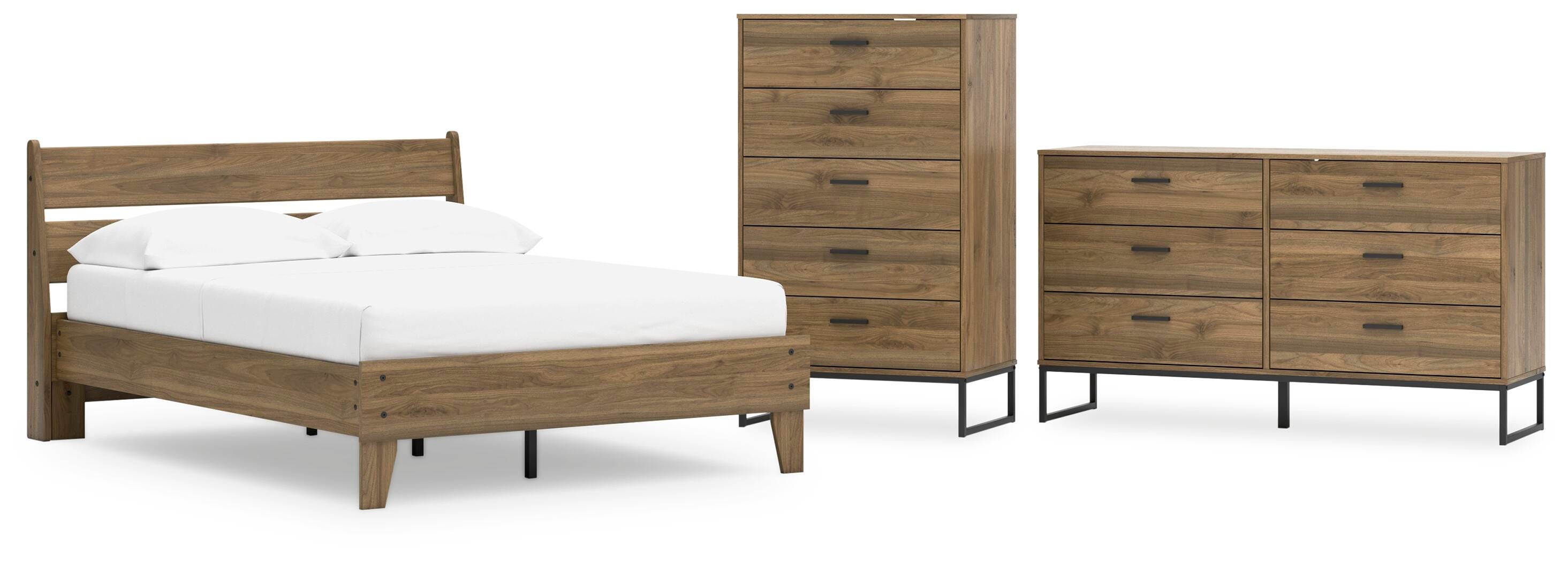 Deanlow Platform Panel Bed, Dresser and Chest