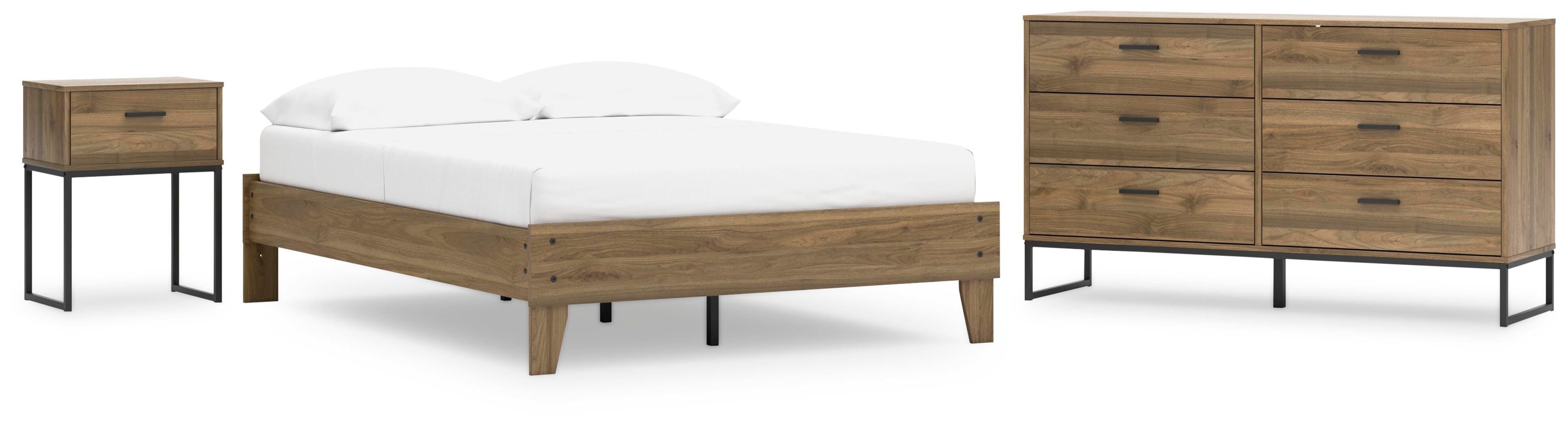 Deanlow Platform Bed, Dresser and Nightstand