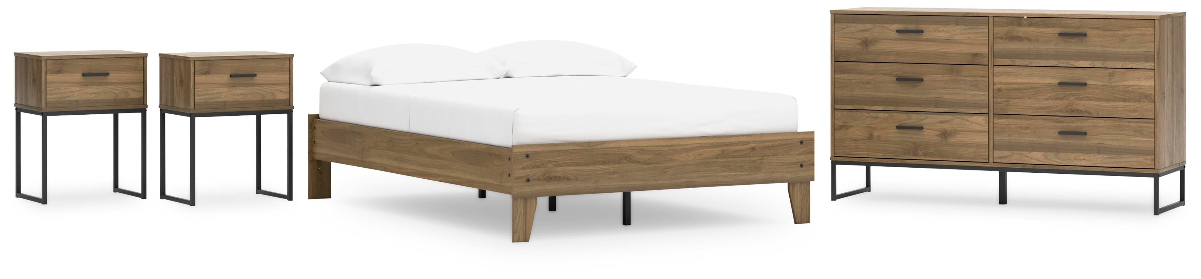 Deanlow Platform Bed, Dresser and 2 Nightstands