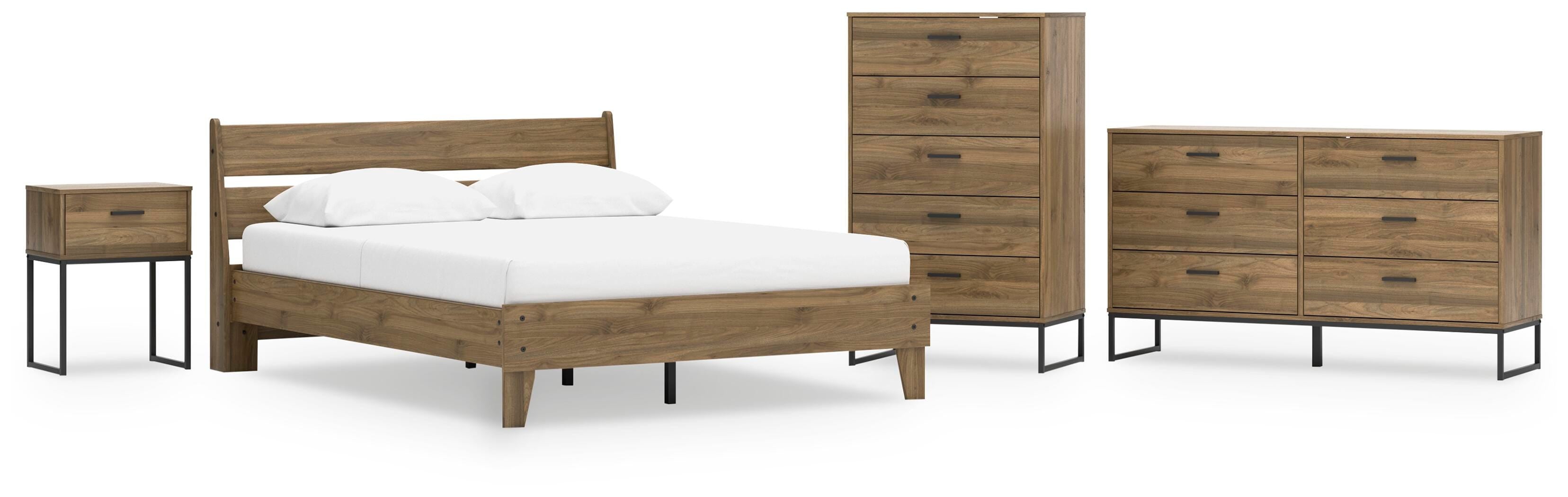 Deanlow Platform Panel Bed, Dresser, Chest and Nightstand
