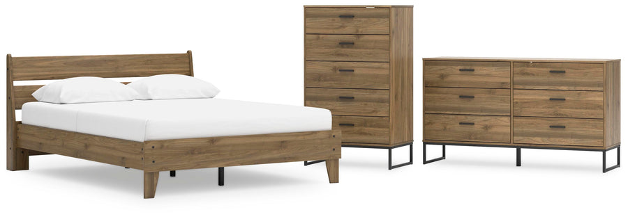 Deanlow Platform Panel Bed, Dresser and Chest