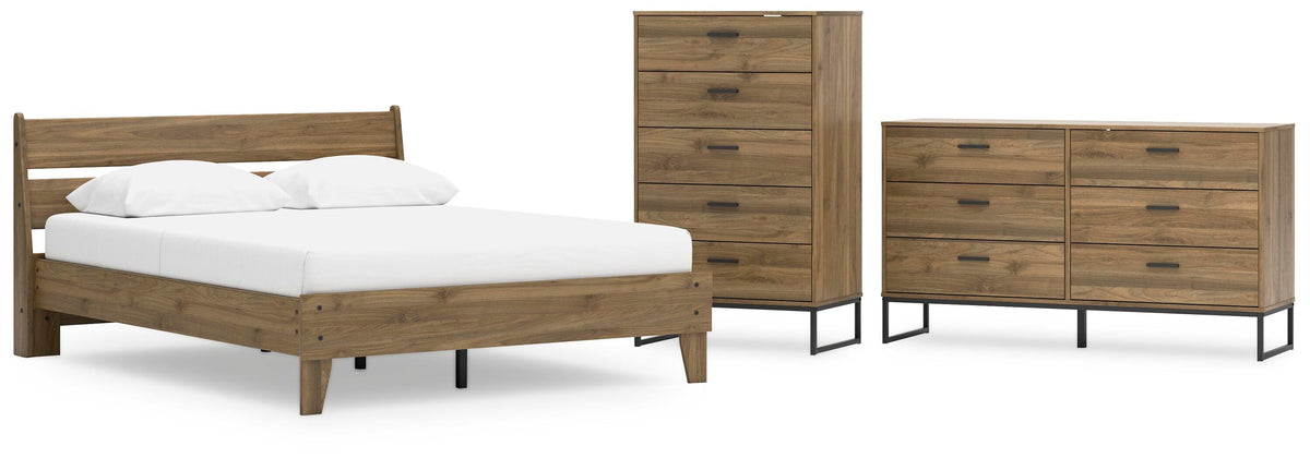 Deanlow Platform Panel Bed, Dresser and Chest