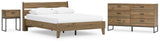 Deanlow Platform Panel Bed, Dresser and Nightstand