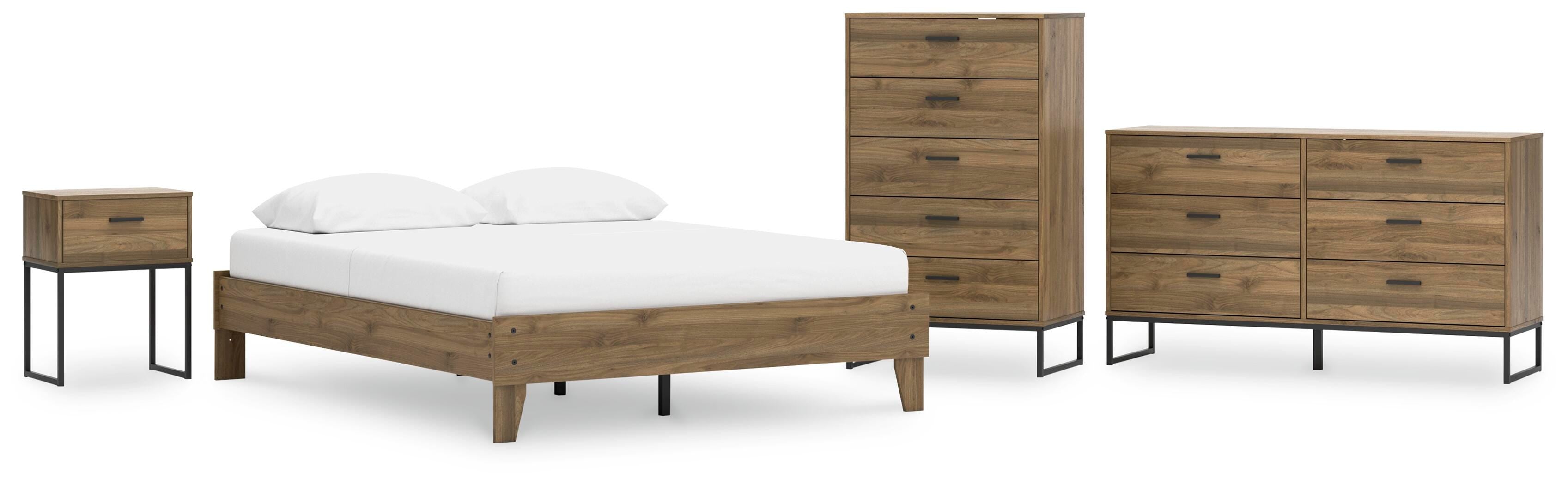 Deanlow Platform Bed, Dresser, Chest and Nightstand