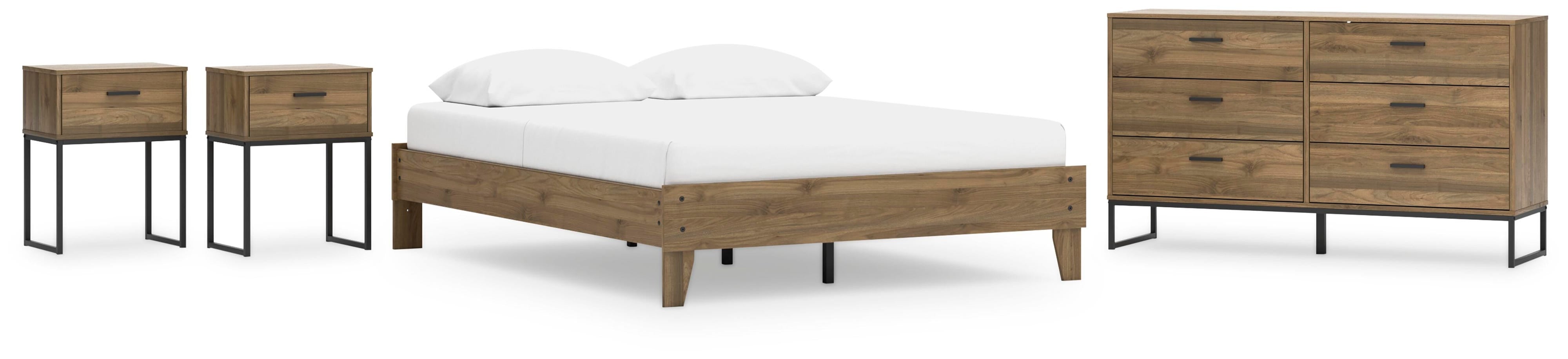 Deanlow Platform Bed, Dresser and 2 Nightstands