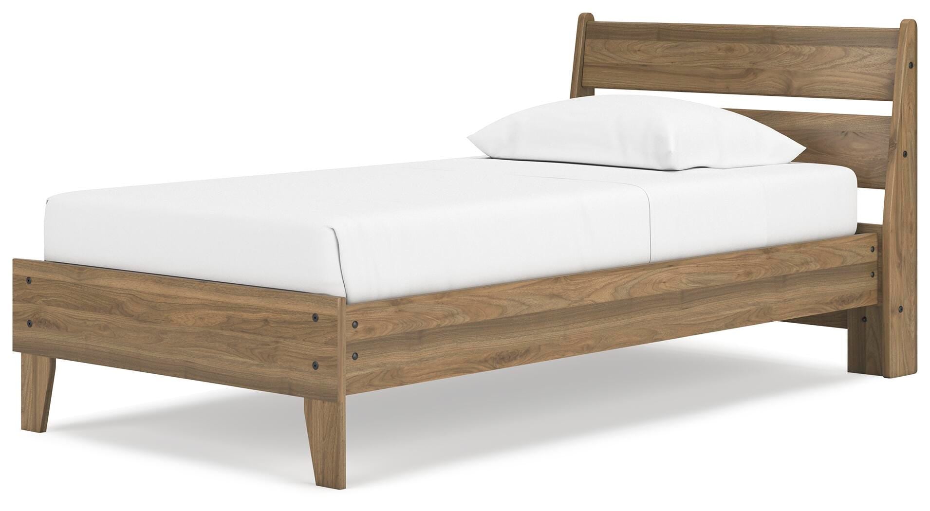 Deanlow Platform Panel Bed and Nightstand