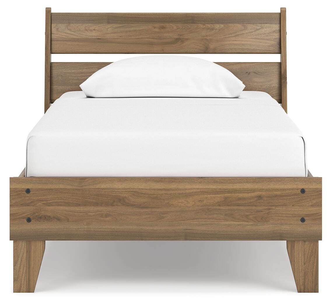 Deanlow Platform Panel Bed and Nightstand