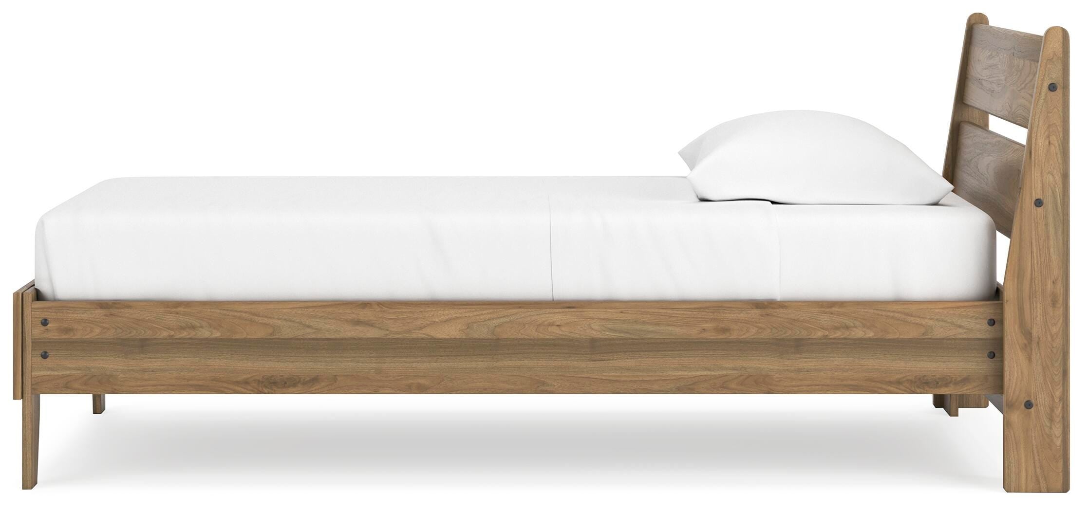 Deanlow Platform Panel Bed and Nightstand