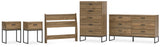 Deanlow Panel Headboard, Dresser, Chest and 2 Nightstands