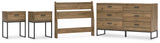 Deanlow Panel Headboard, Dresser and 2 Nightstands