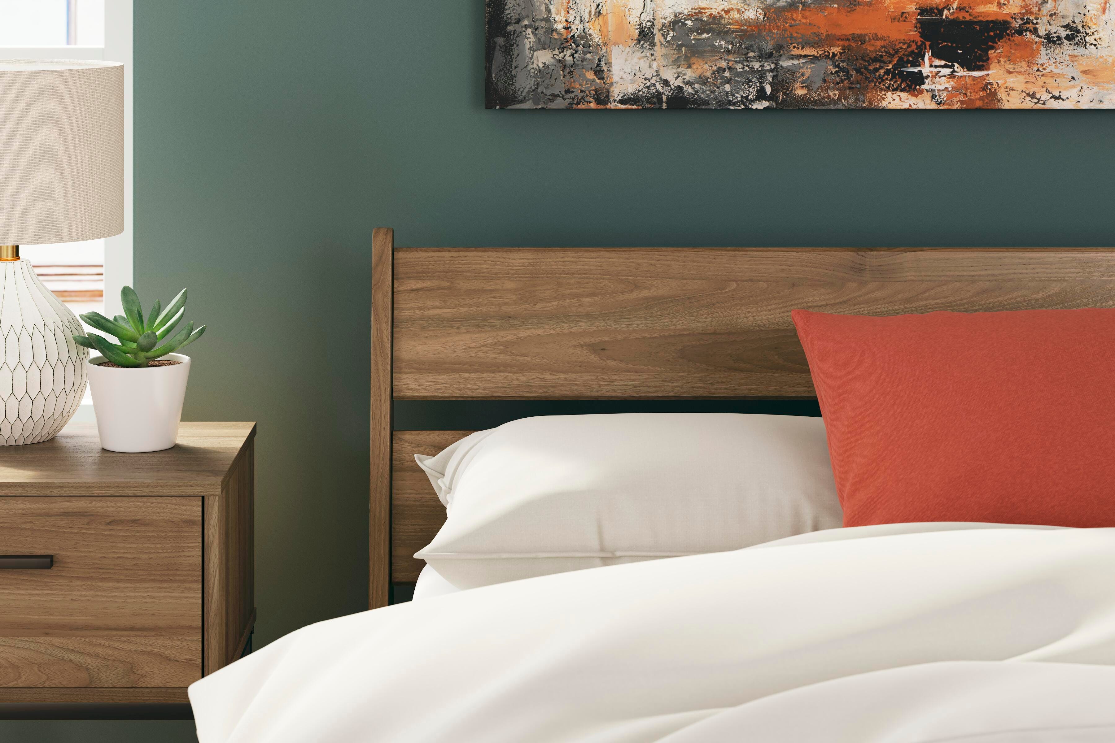 Deanlow Platform Panel Bed and 2 Nightstands