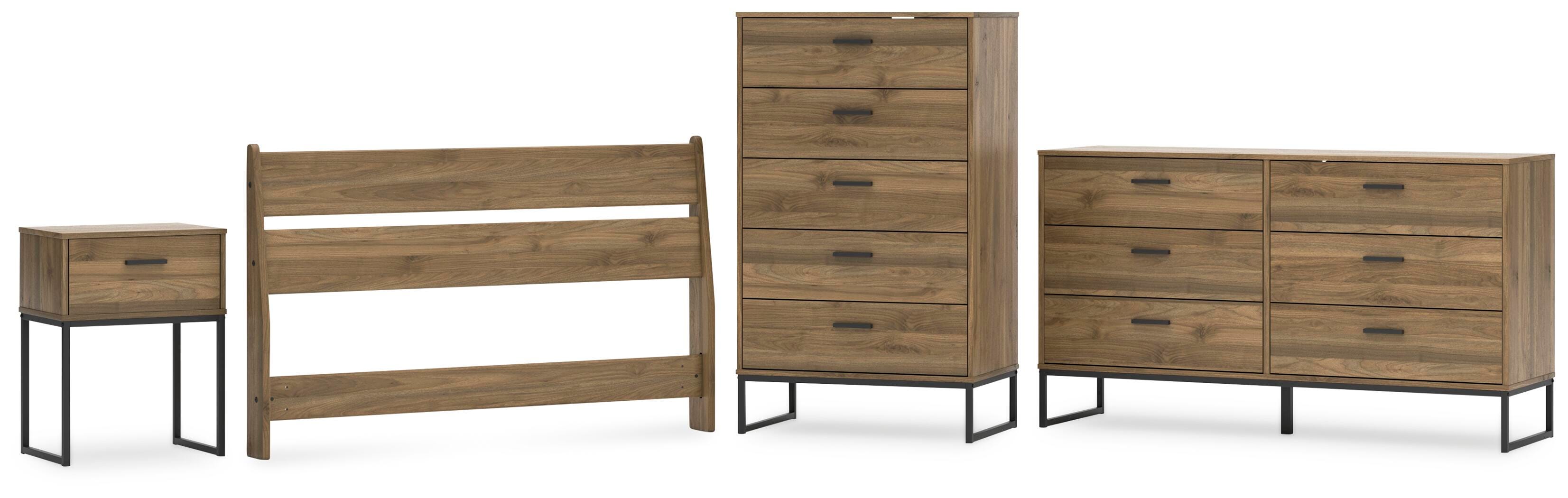 Deanlow Panel Headboard, Dresser, Chest and Nightstand