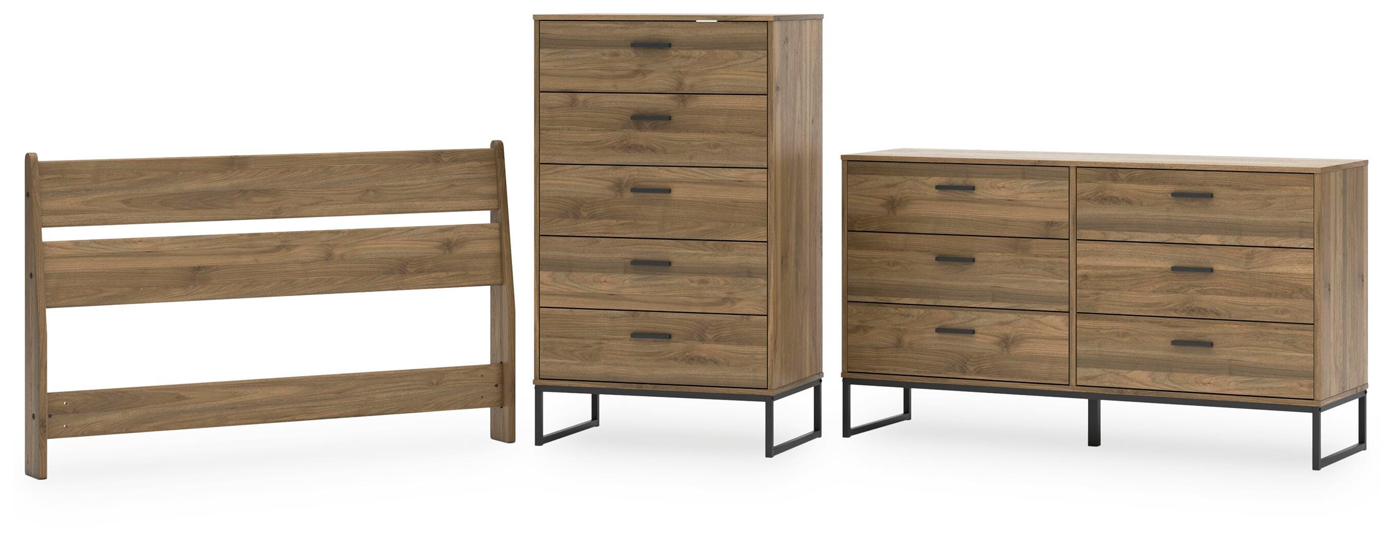 Deanlow Panel Headboard, Dresser and Chest