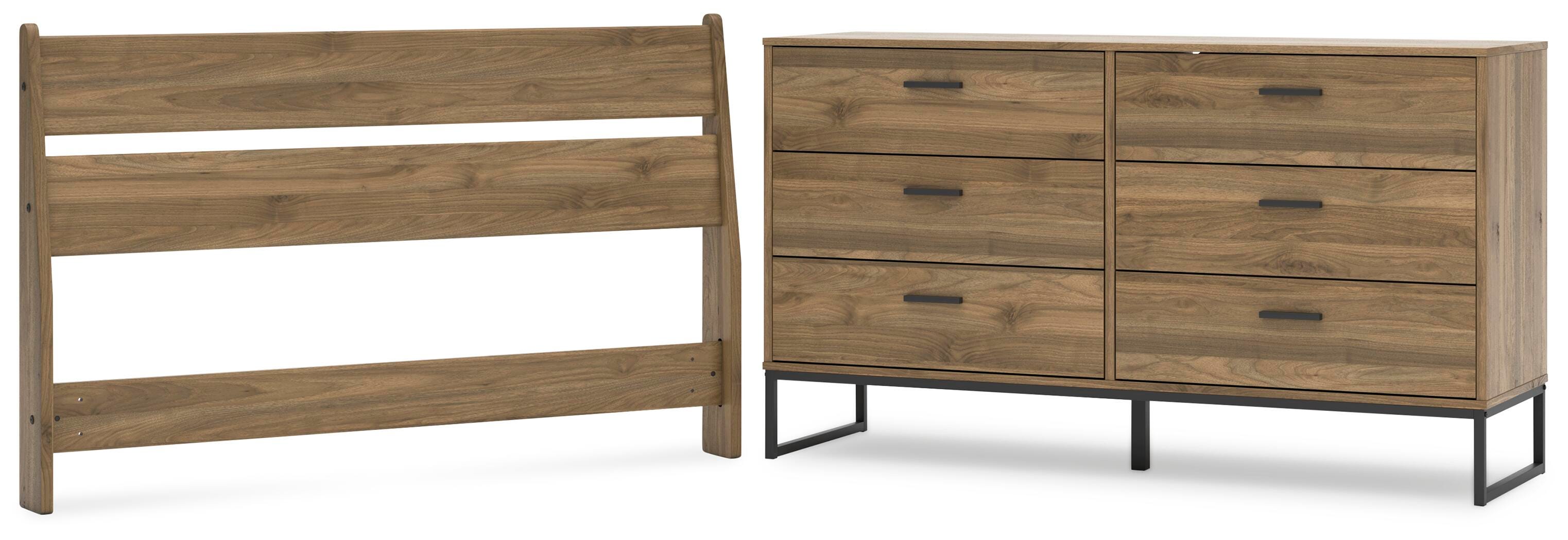 Deanlow Panel Headboard and Dresser
