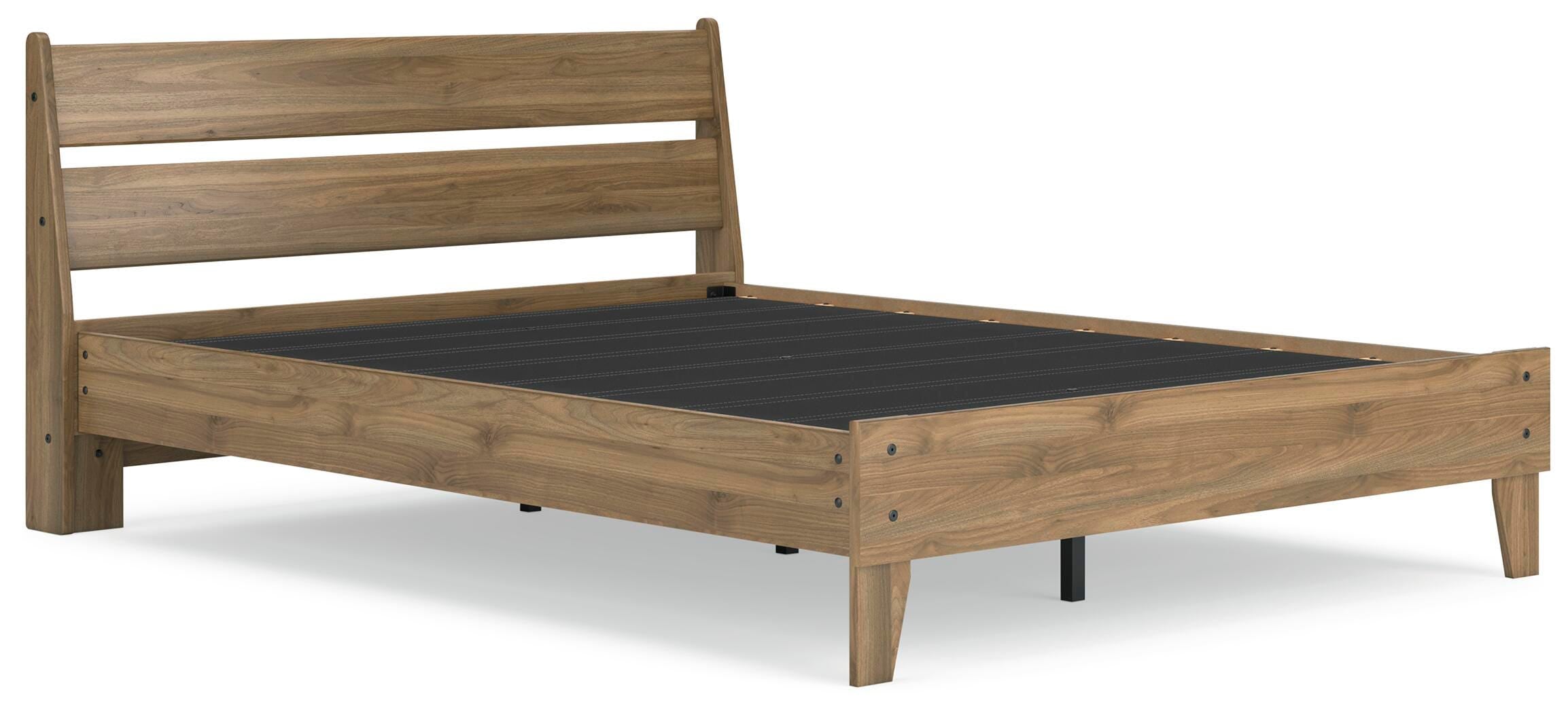 Deanlow Platform Panel Bed and 2 Nightstands