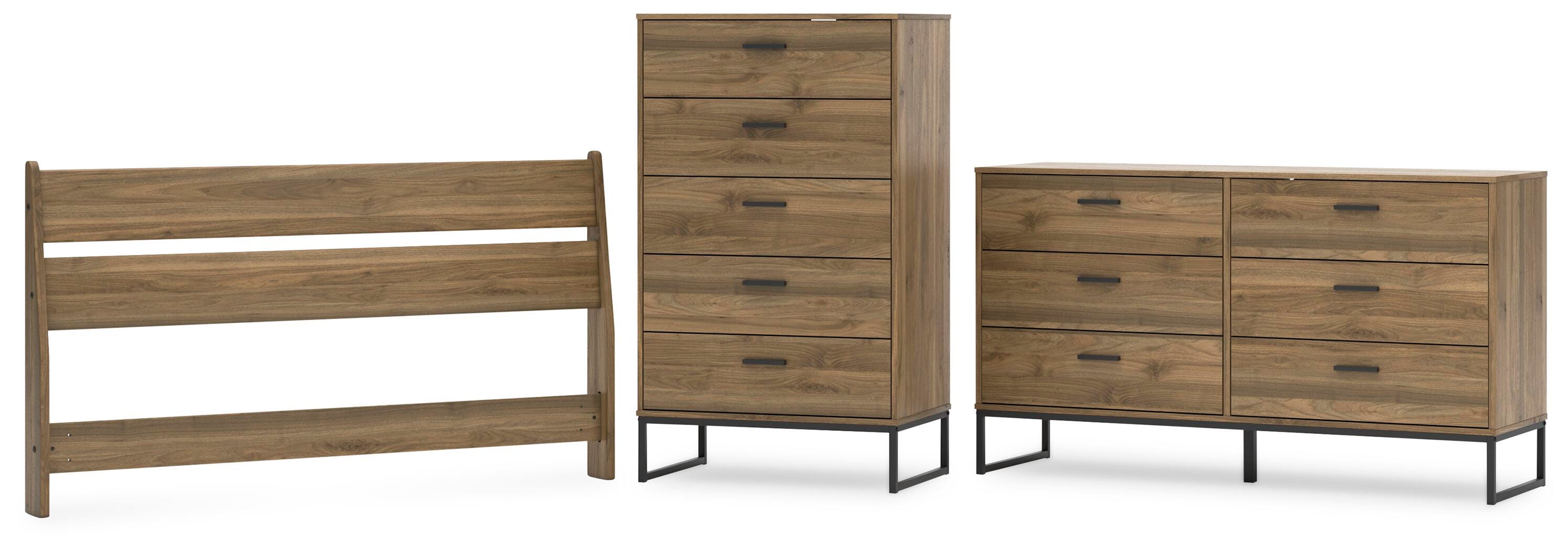 Deanlow Panel Headboard, Dresser and Chest
