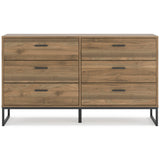 Deanlow Panel Headboard, Dresser and Nightstand