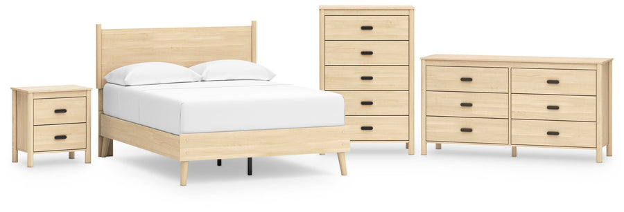 Cabinella Platform Panel Bed, Dresser, Chest and Nightstand