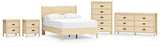 Cabinella Platform Panel Bed, Dresser, Chest and 2 Nightstands