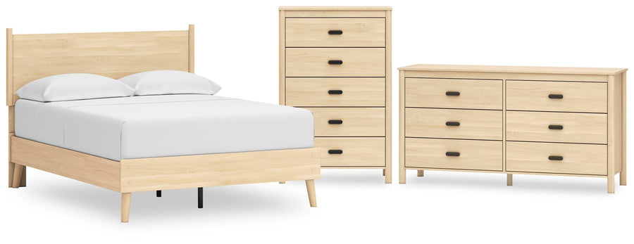 Cabinella Platform Panel Bed, Dresser and Chest