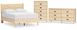 Cabinella Platform Panel Bed, Dresser and Chest