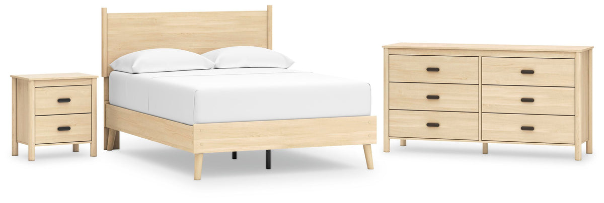 Cabinella Platform Panel Bed, Dresser and Nightstand
