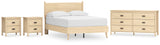 Cabinella Platform Panel Bed, Dresser and 2 Nightstands