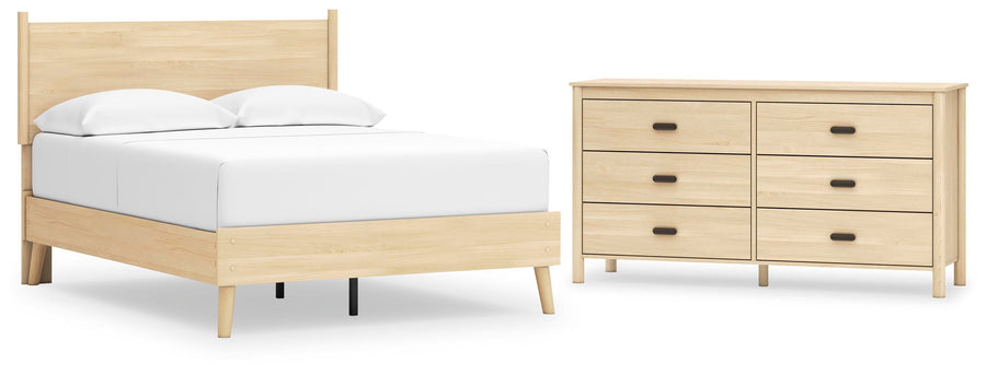 Cabinella Platform Panel Bed and Dresser