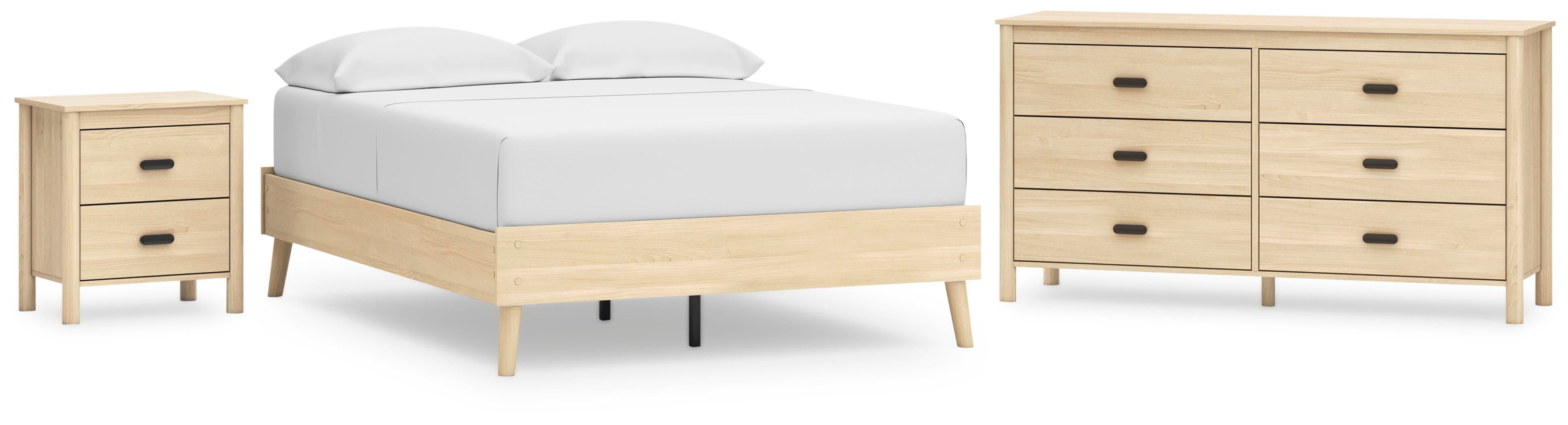Cabinella Platform Bed, Dresser and Nightstand