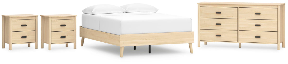 Cabinella Platform Bed, Dresser and 2 Nightstands