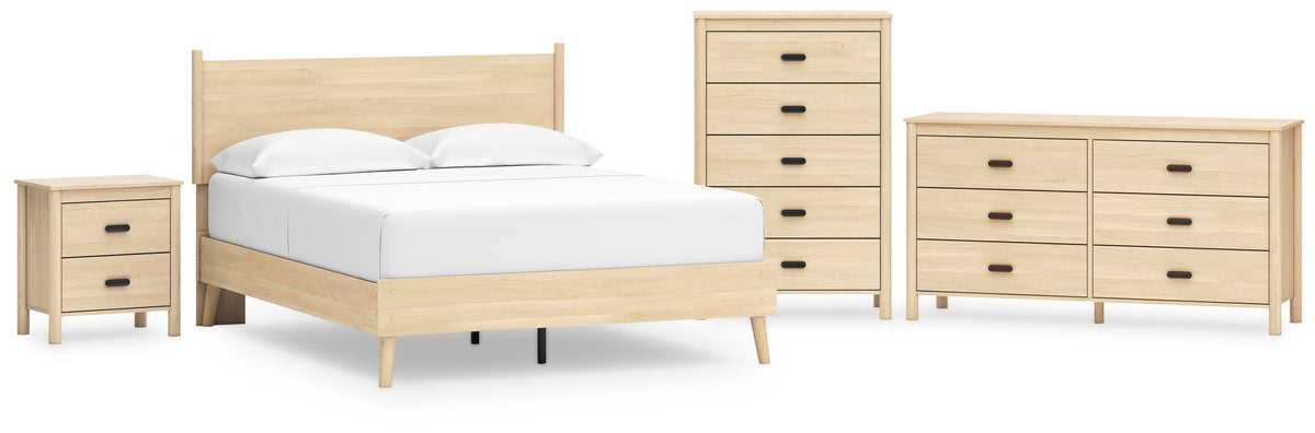 Cabinella Platform Panel Bed, Dresser, Chest and Nightstand