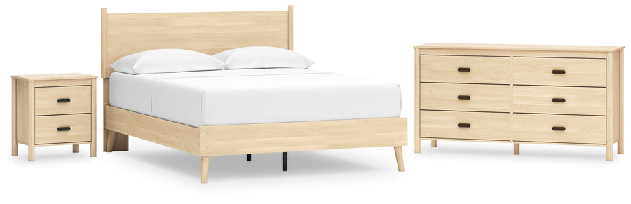 Cabinella Platform Panel Bed, Dresser and Nightstand