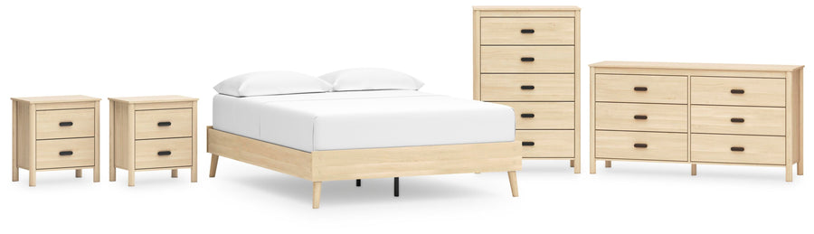 Cabinella Platform Bed, Dresser, Chest and 2 Nightstands
