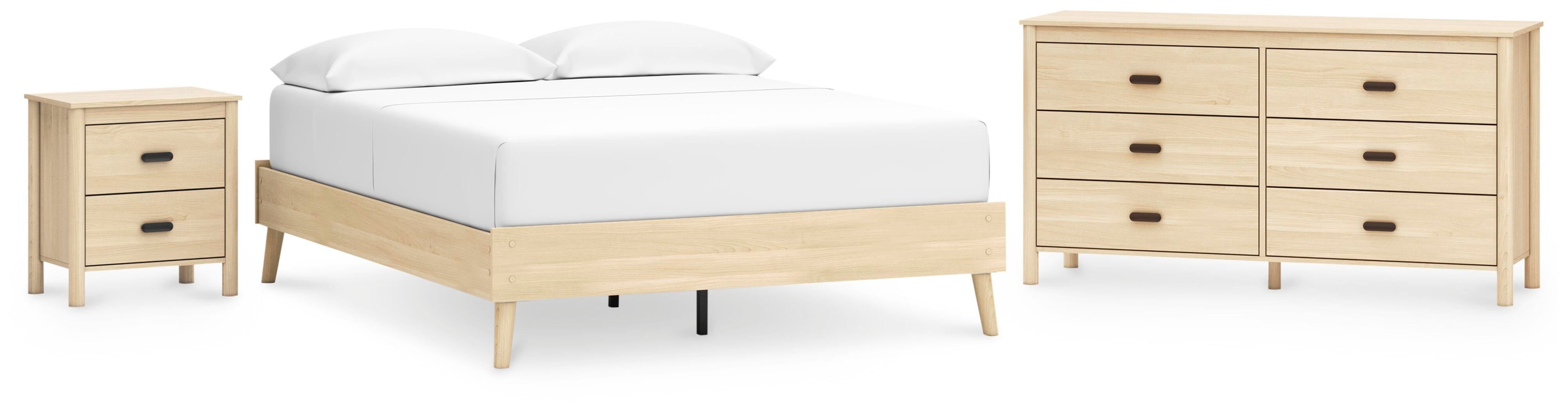 Cabinella Platform Bed, Dresser and Nightstand
