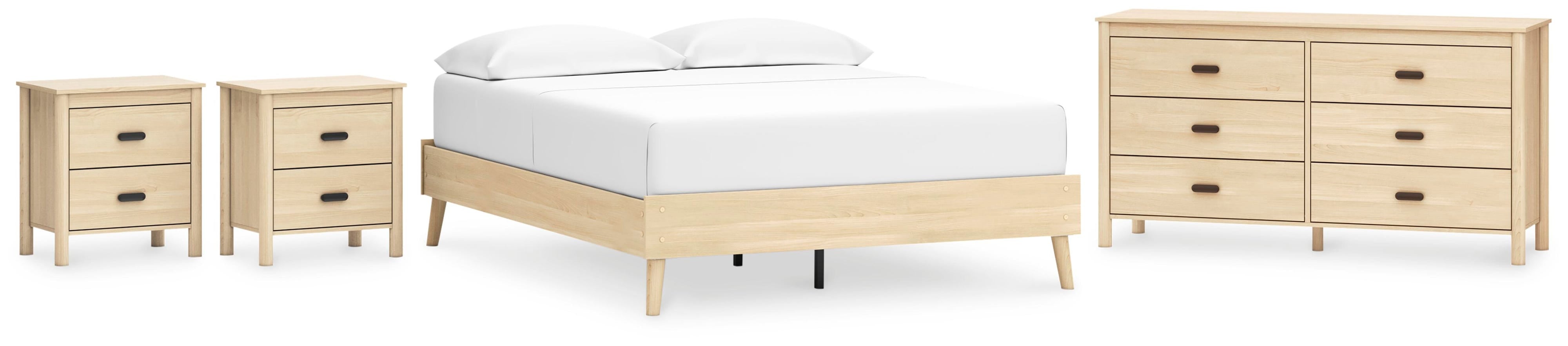 Cabinella Platform Bed, Dresser and 2 Nightstands