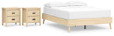 Cabinella Platform Bed and 2 Nightstands