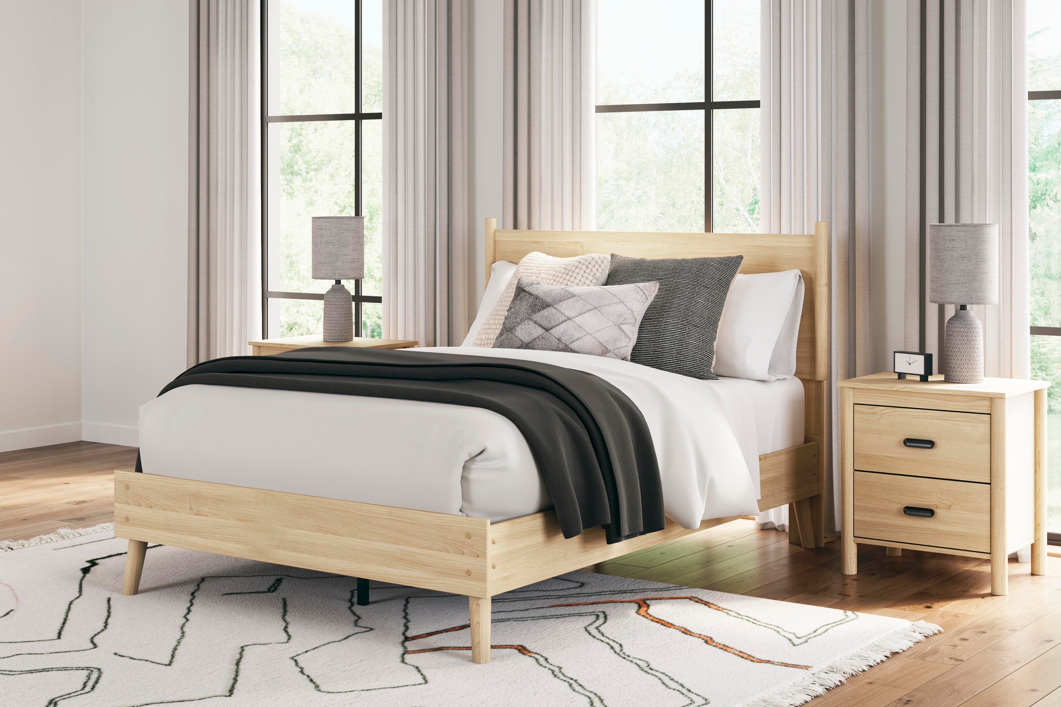 Cabinella Platform Panel Bed and Dresser