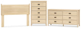 Cabinella Panel Headboard, Dresser and Chest