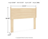 Cabinella Panel Headboard and 2 Nightstands