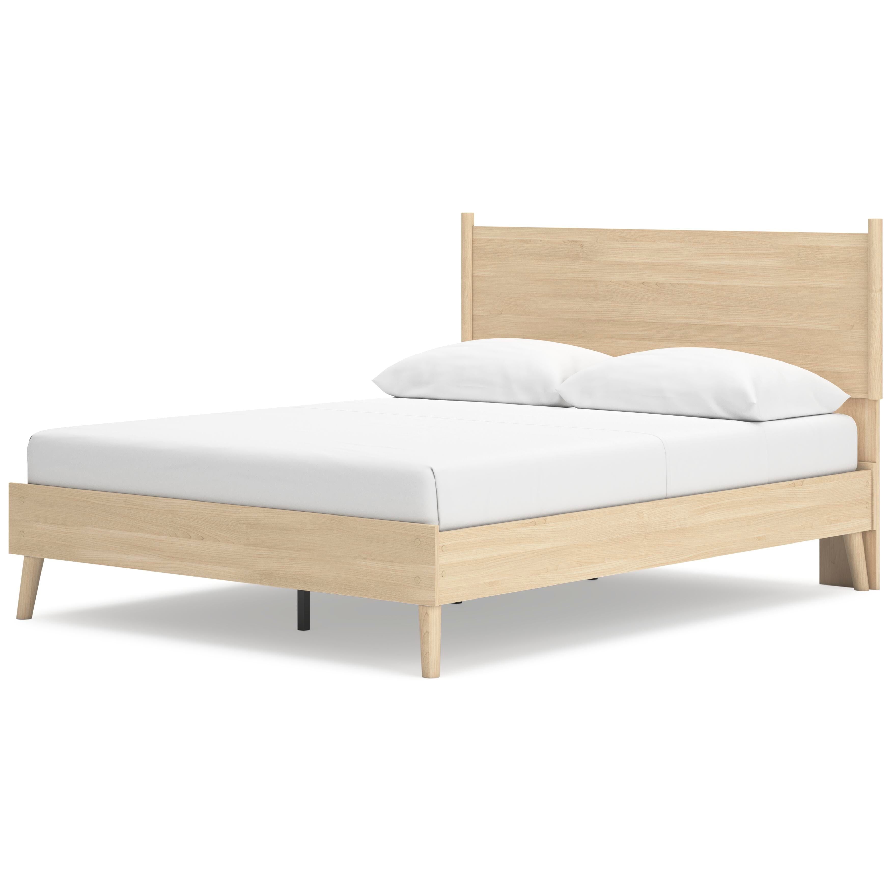 Cabinella Platform Panel Bed and 2 Nightstands