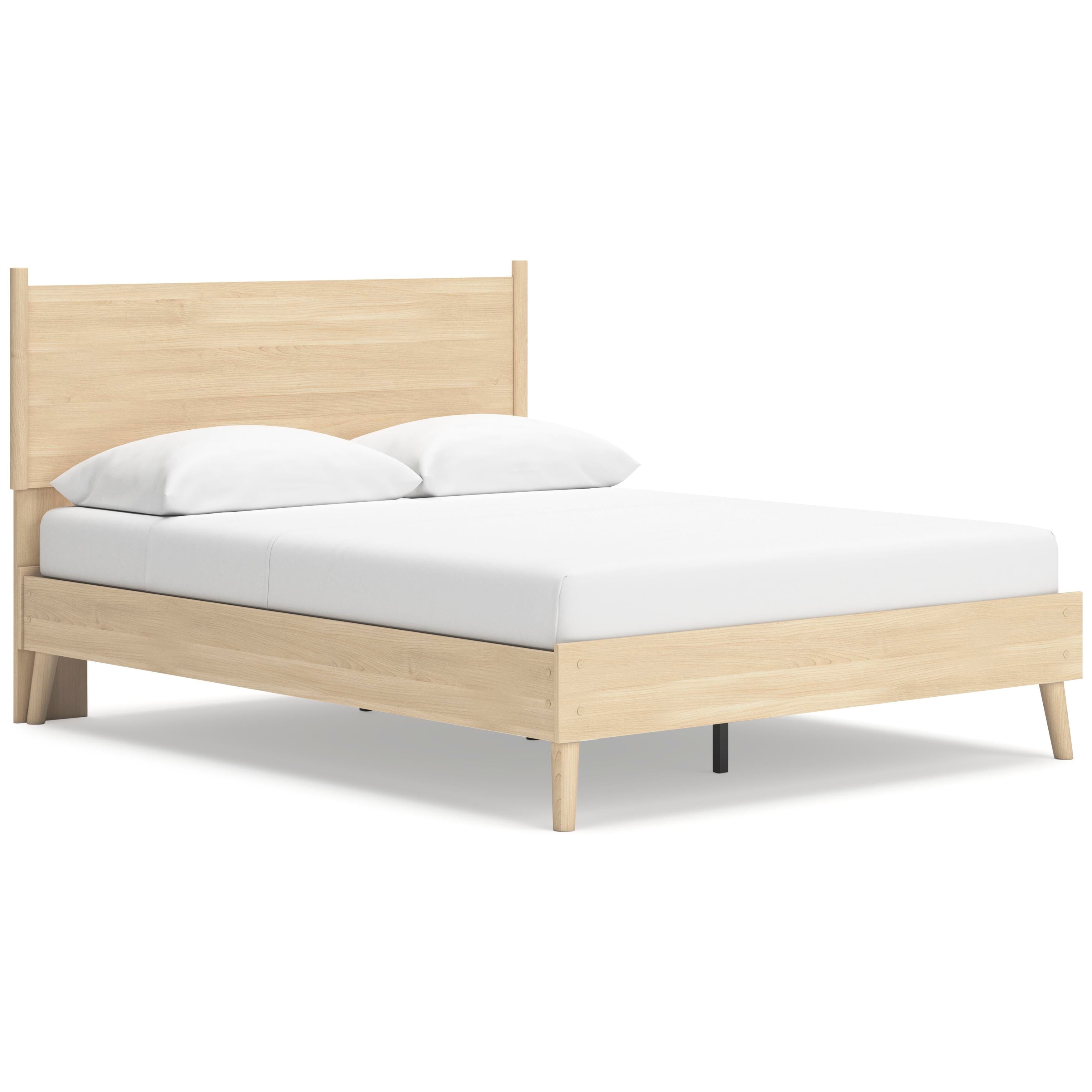 Cabinella Platform Panel Bed and 2 Nightstands