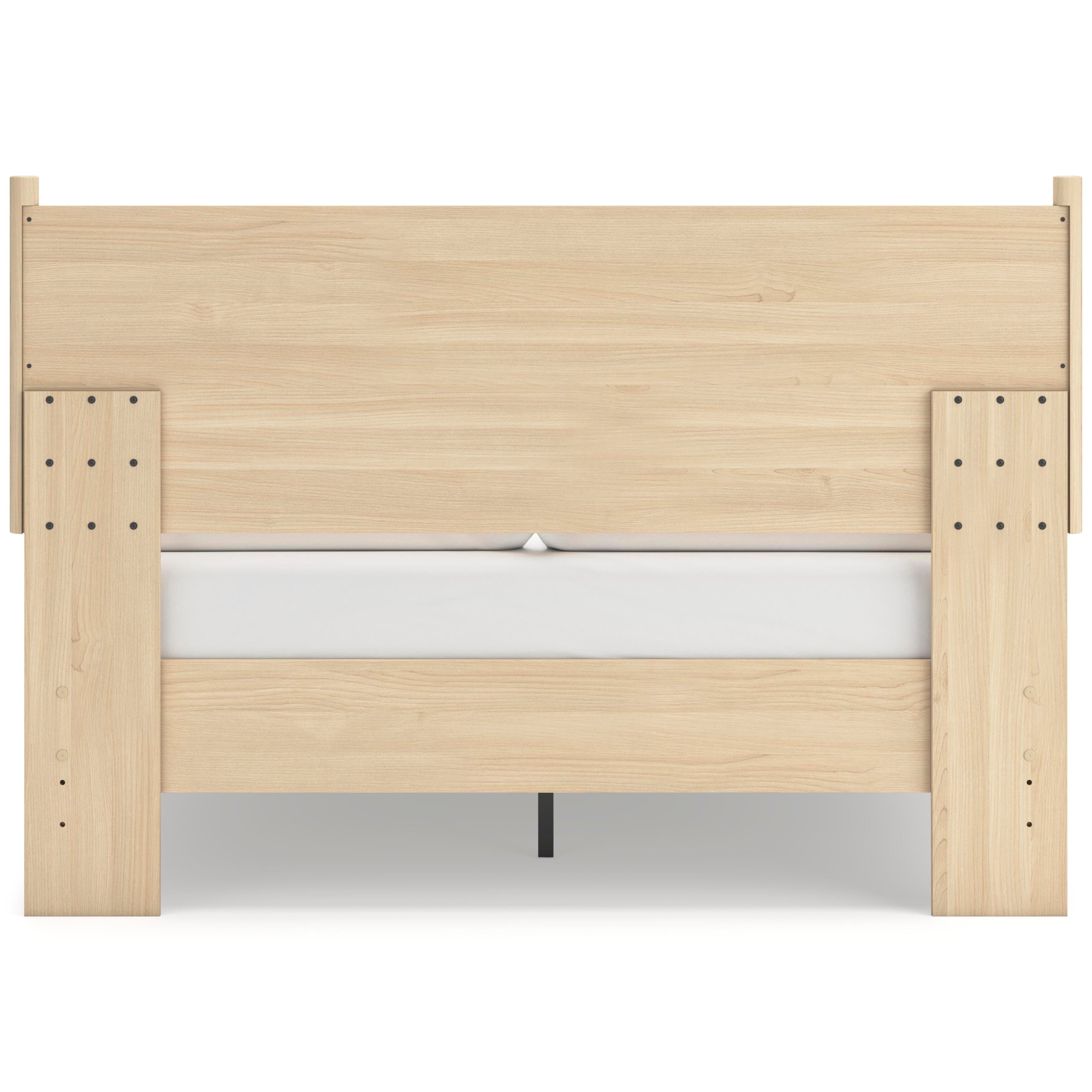 Cabinella Platform Panel Bed and 2 Nightstands