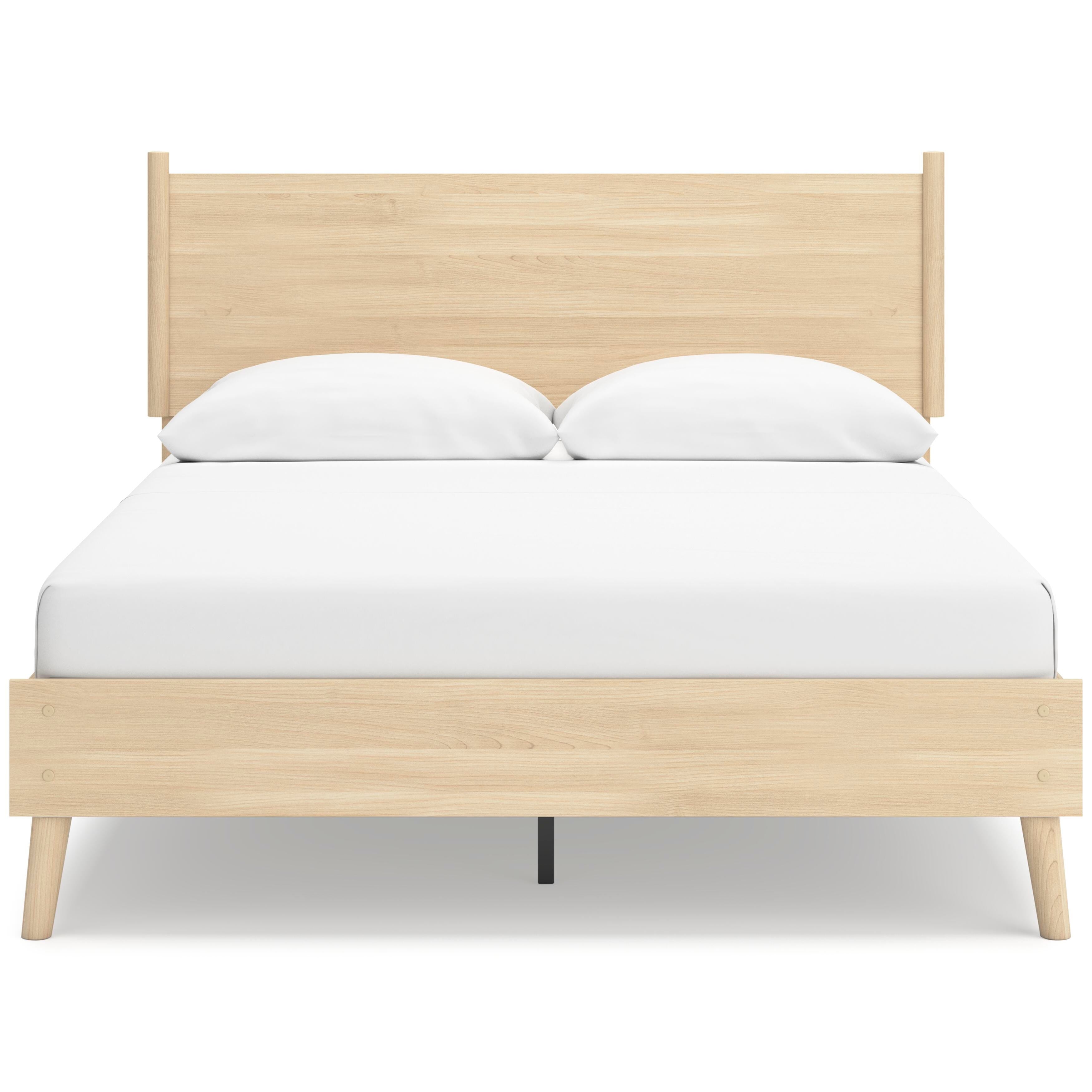 Cabinella Platform Panel Bed and 2 Nightstands