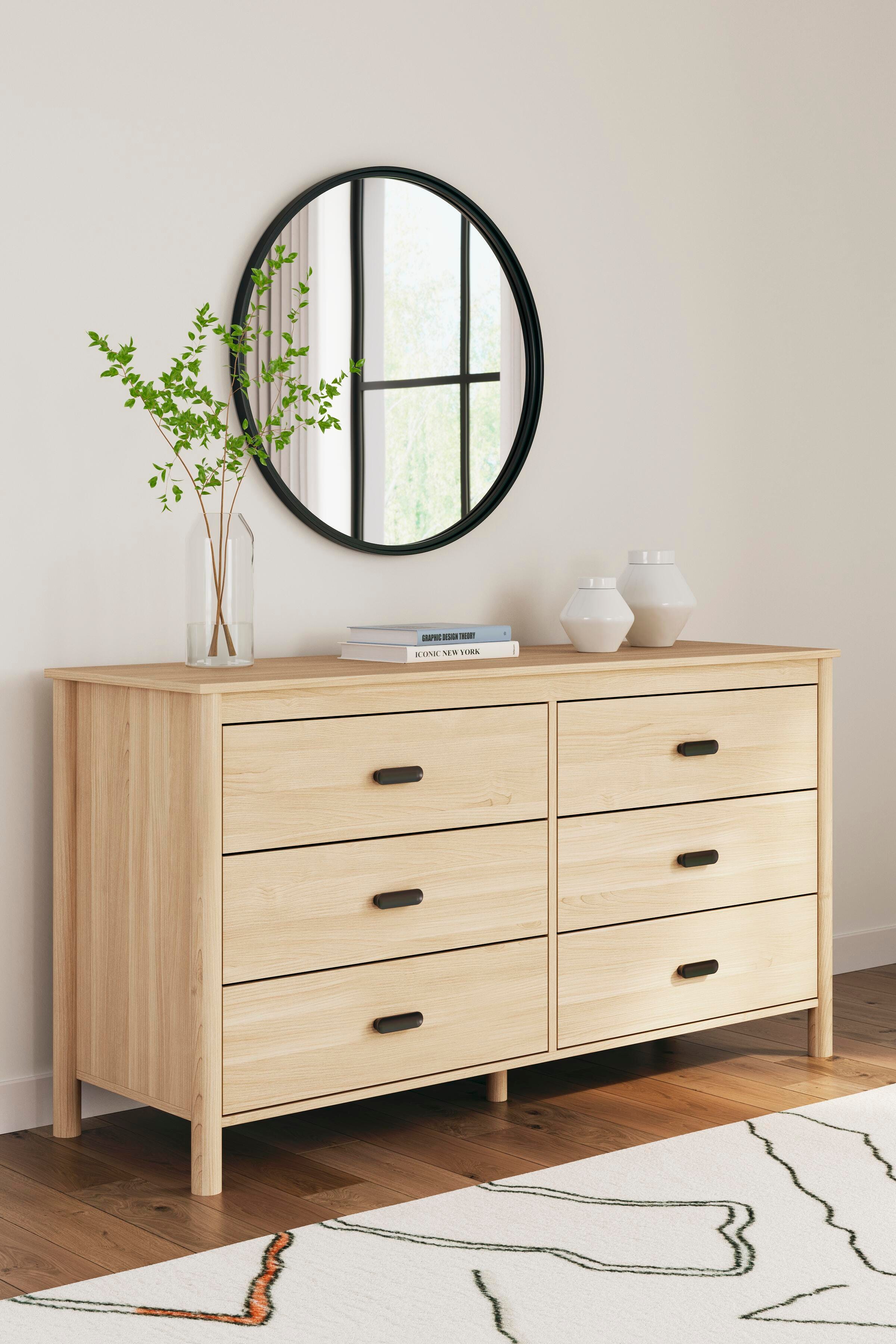 Cabinella Platform Panel Bed, Dresser and 2 Nightstands