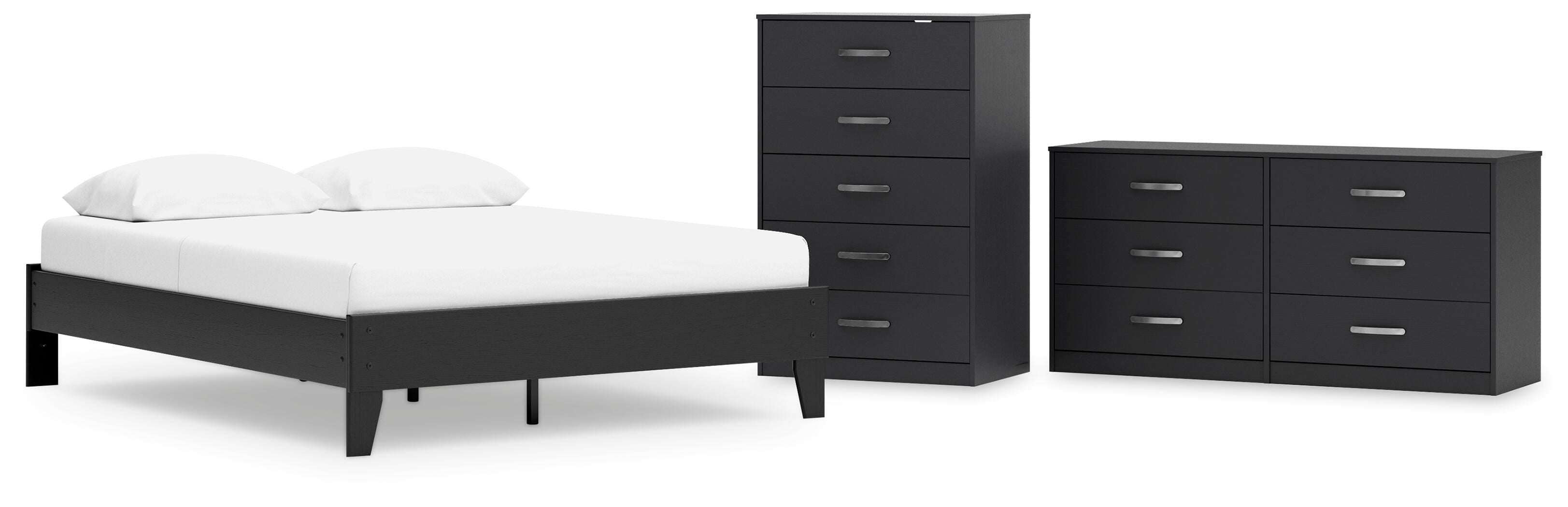 Finch Platform Bed with Dresser and Chest