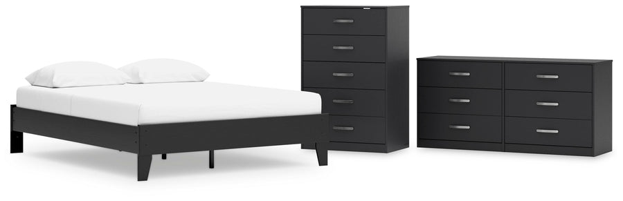 Finch Platform Bed with Dresser and Chest
