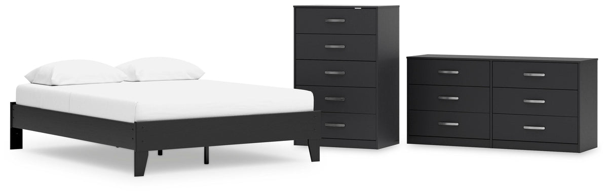 Finch Platform Bed with Dresser and Chest